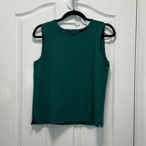 J. Crew Green Tank Top with Button Accents